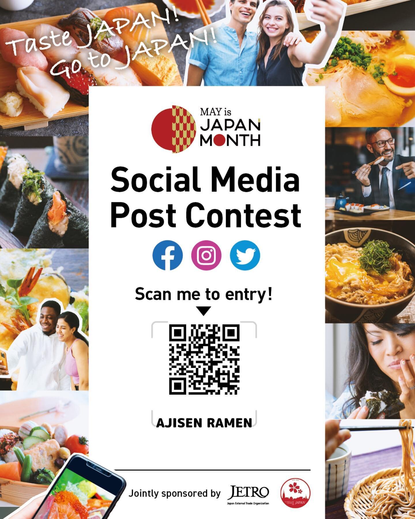 Starting this year, May is now &quot;JAPAN MONTH&quot;. &nbsp;

We are excited to announce that you have a chance to win that grand prize of &quot;A Pair of round-trip air tickets to JAPAN&quot;. &nbsp; Please use the QR code to enter.

Check out jap