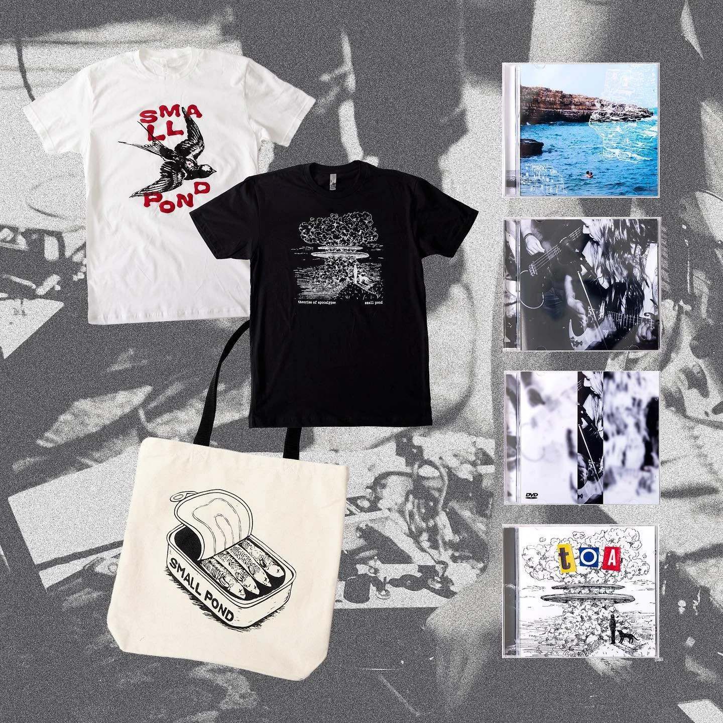 smallpond.band/store

✅shipping
✅local pickup
✅merch table