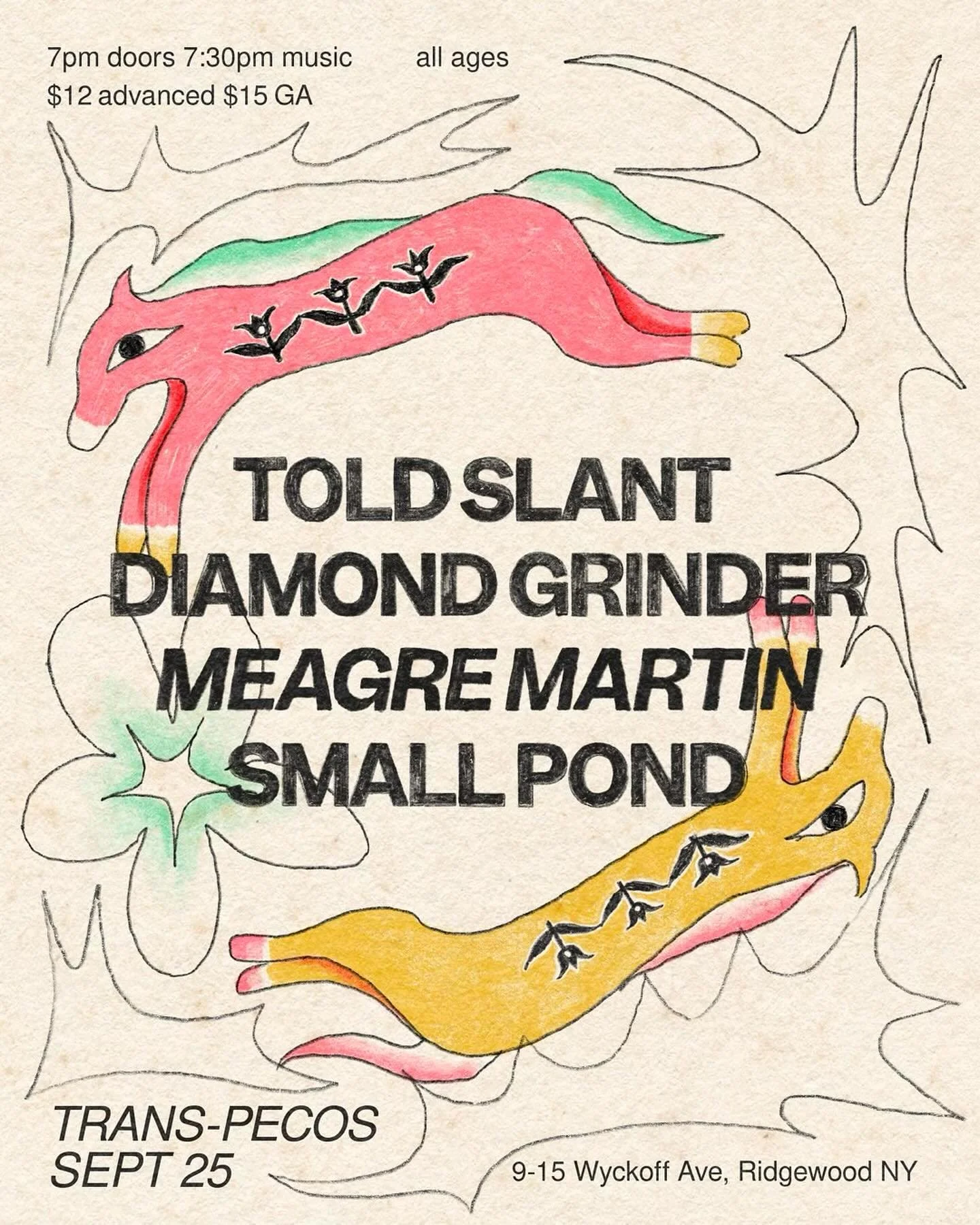 🤩wooah we&rsquo;re playing live shows🤩

9/25 @trans.pecos w/ @meagremartin @toldslant_felix @diamond.grinder 

9/27 @mainecraftdistilling w/ @griffinwilliamsherry

both shows linked in our bio