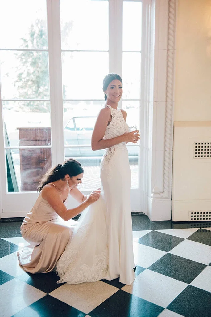 wedding dress bridal bustle assistant planner South Florida