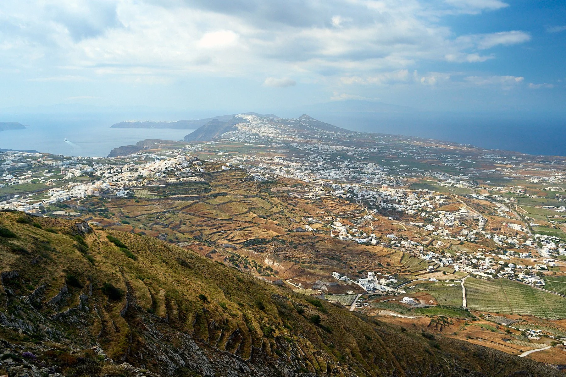 The view from Mount Profitis Ilias