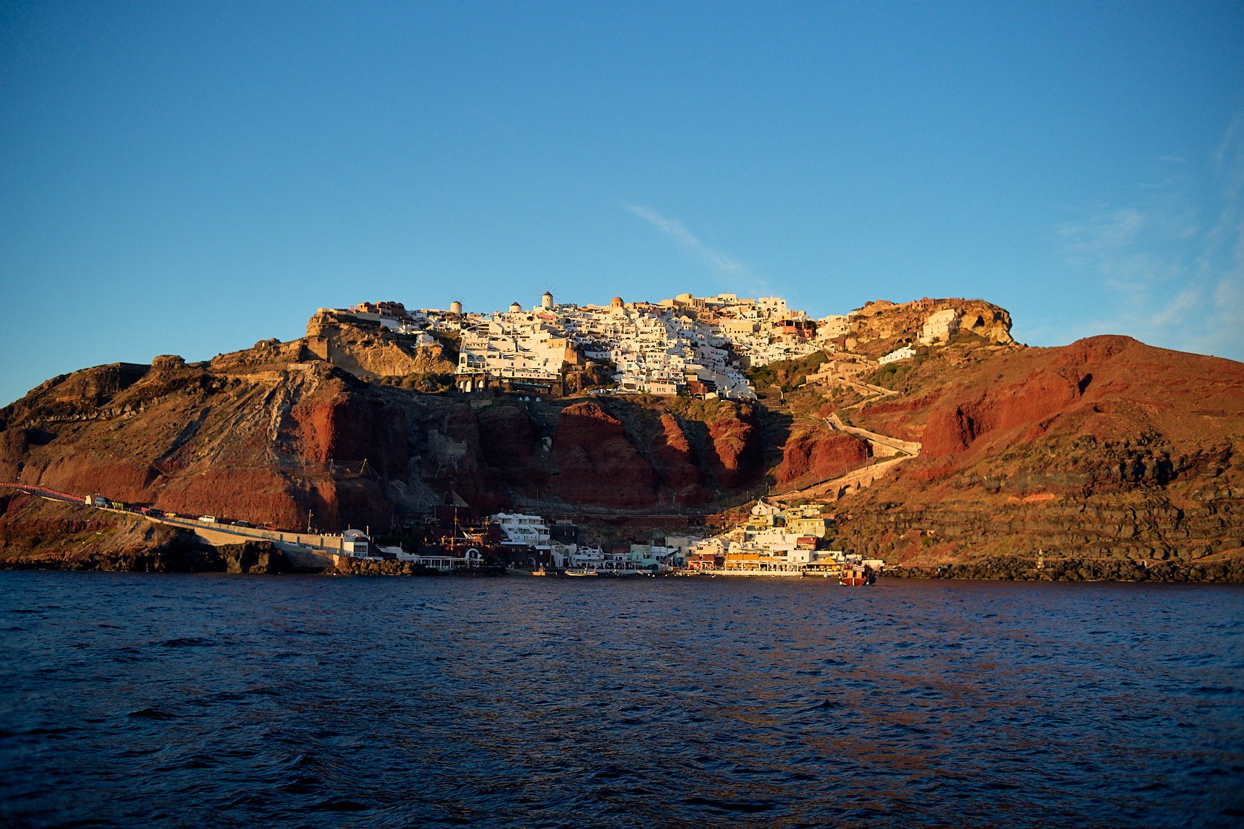 A Beautiful Sunset over Oia, Santorini