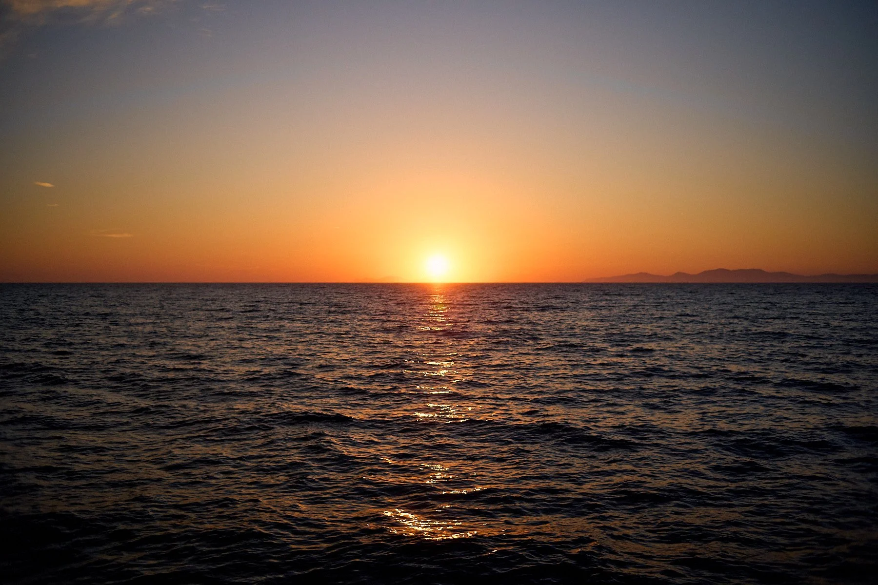 Santorini Sunset Over The Aegean Sea