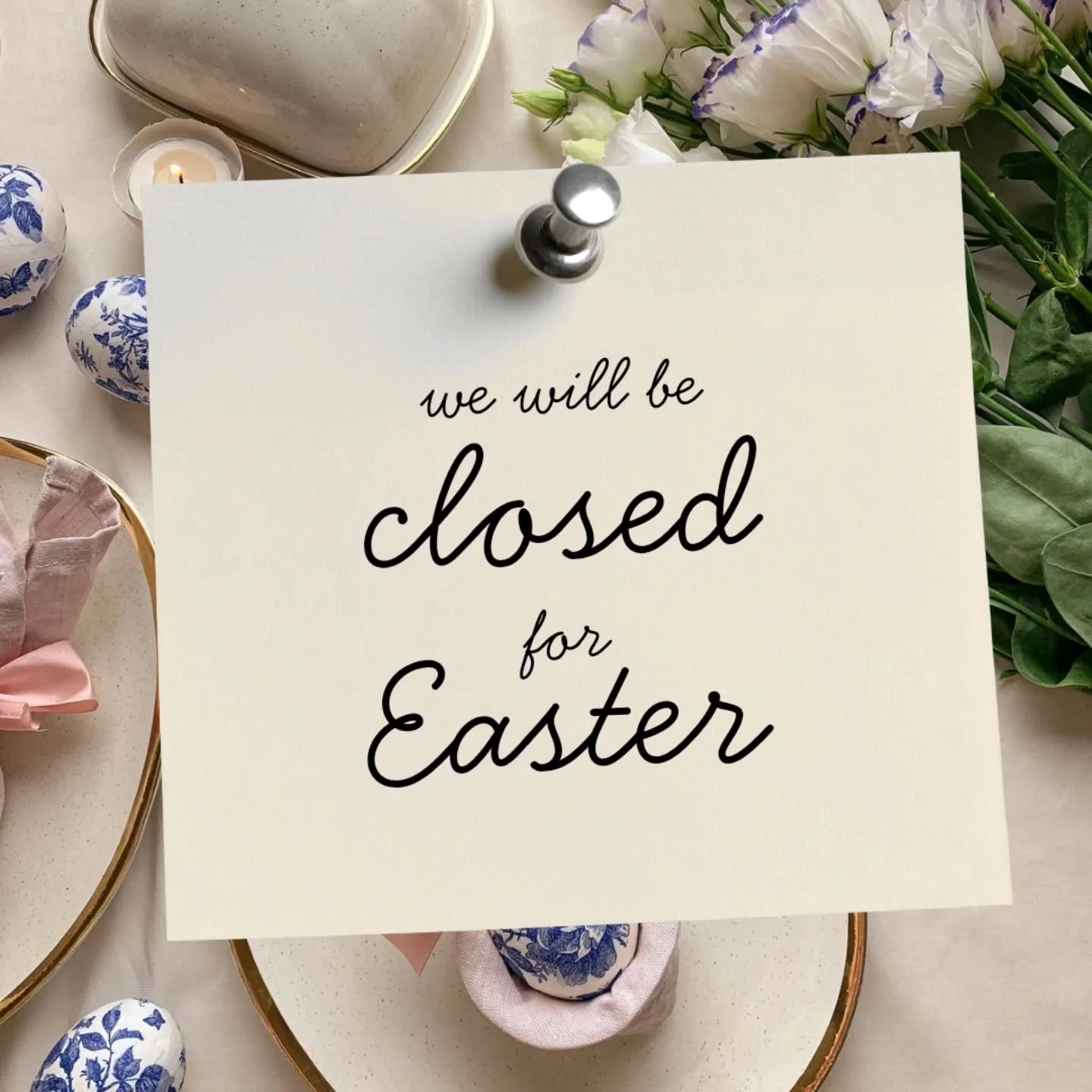 🌷🐣 Easter Closure Announcement 🐣🌷

Main Street Antique Mall will be closed on Sunday, April 5th in observance of Easter.

We hope you have a blessed and beautiful day spent with family, friends, and loved ones 💛

✨ Be sure to stop in and get you