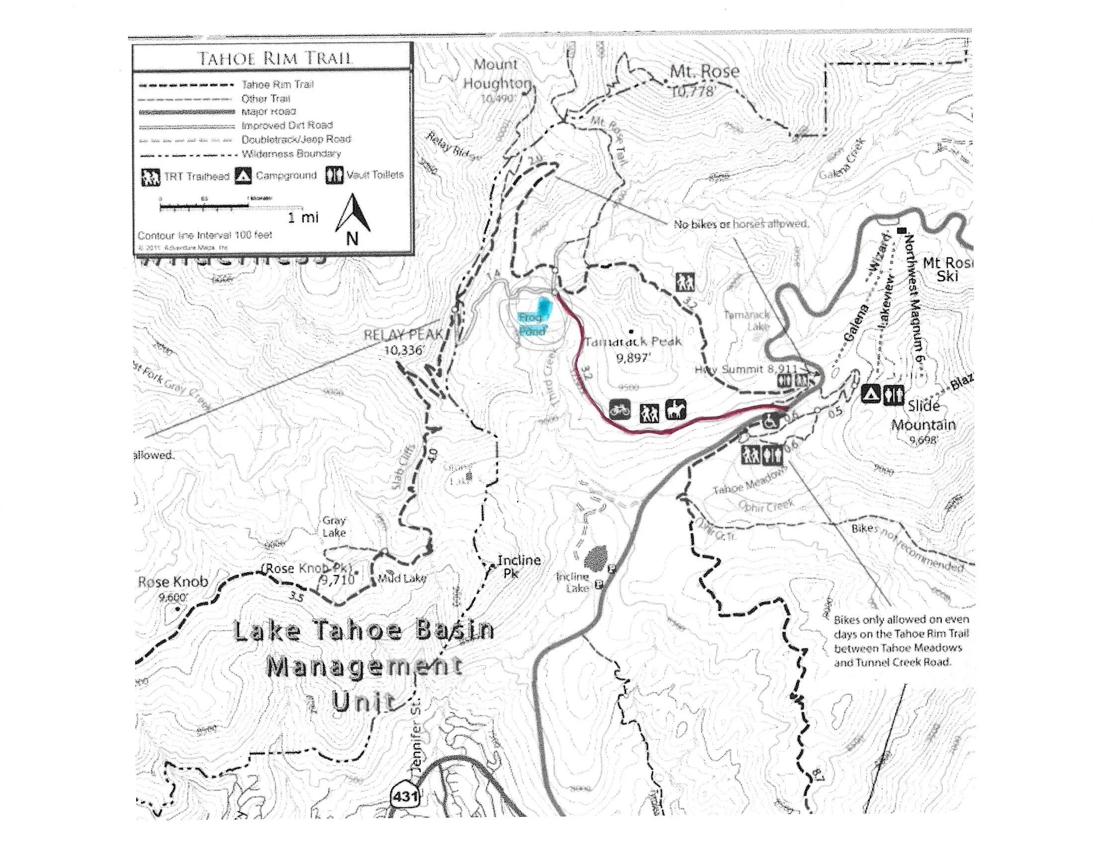 CANCELLED Frog Pond / Relay Peak, Mt Rose