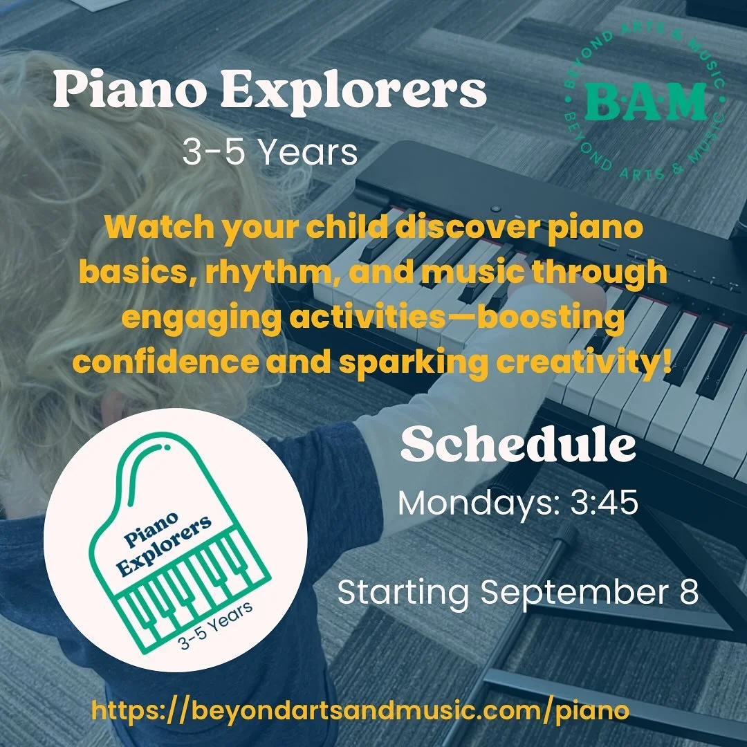 Is your 3-5 year old ready to discover the joy of piano?  These lively sessions blend fun and engaging activities, nurturing a love for music in a collaborative and inclusive setting. Perfect for laying the foundation for a love of music to grow!
htt