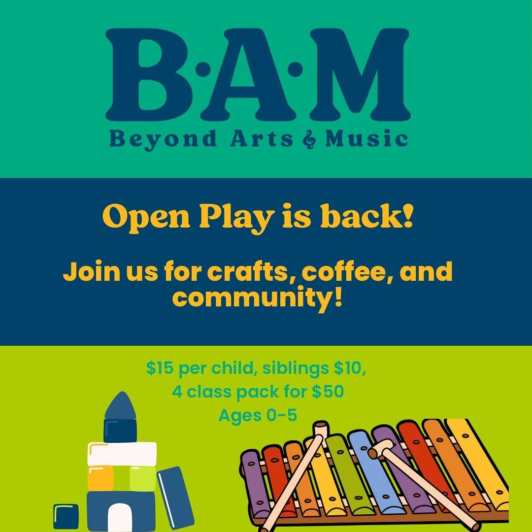 Open Play is back!  We are ready to play, create, snack, and spend time in community! We look forward to welcoming you and your little for these fun experiences in November and December!

Find the registration listings under &ldquo;Special Events&rdq