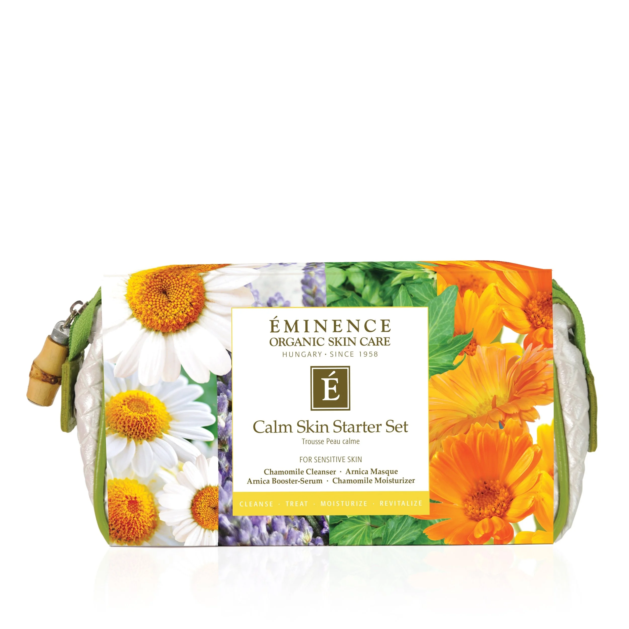 Eminence-Organics-Calm-Skin-Starter-Set-bag-with-sleeve-front-SQ.jpg