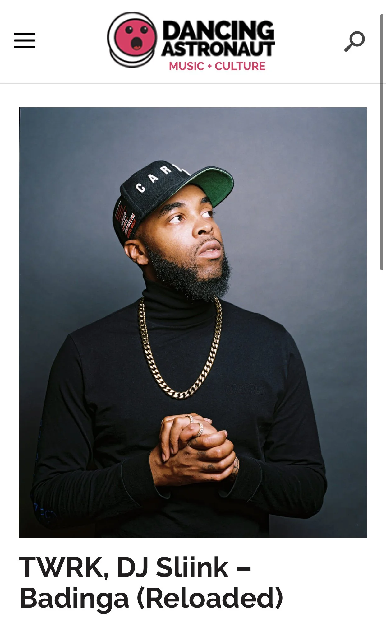 Dancing Astronaut premieres Dj Sliink & TWRK - Badinga Reloaded 🍑