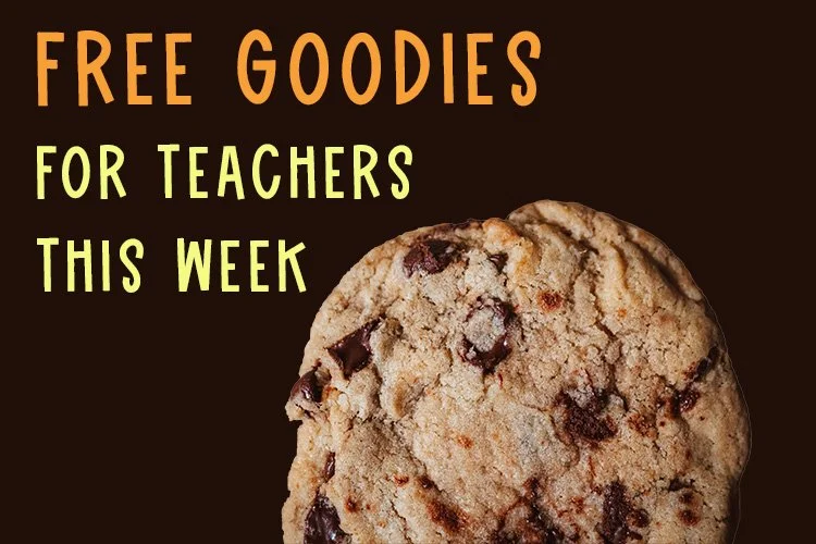 cookie with words Free Goodies for Teachers this Week