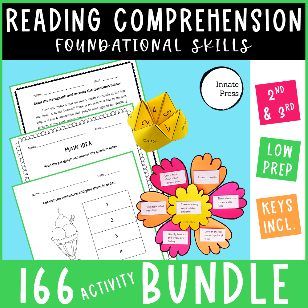 Reading comprehension worksheets and printables