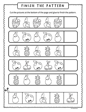 Finish the Pattern Worksheet