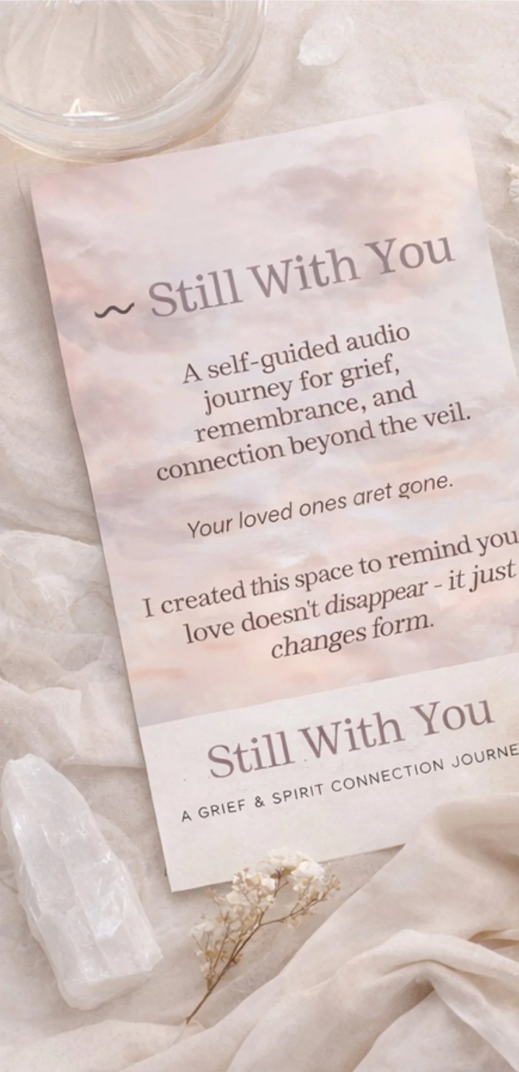 Spiritual grief support audio journey