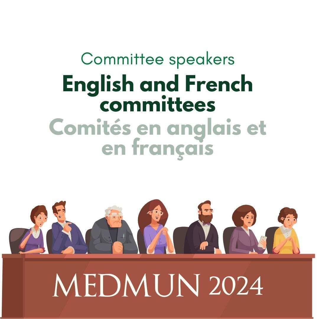 Swipe to meet the six speakers which will inspire our French and English committees with insights into the topics which will dominate their discussions. 💚
