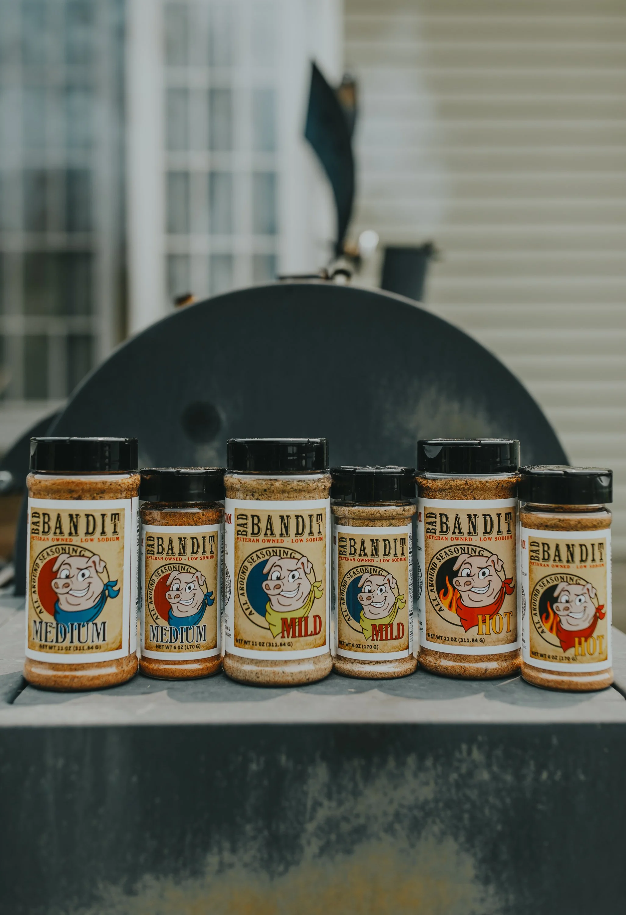 Bad Bandit Seasoning Logo and Bottle Design 1