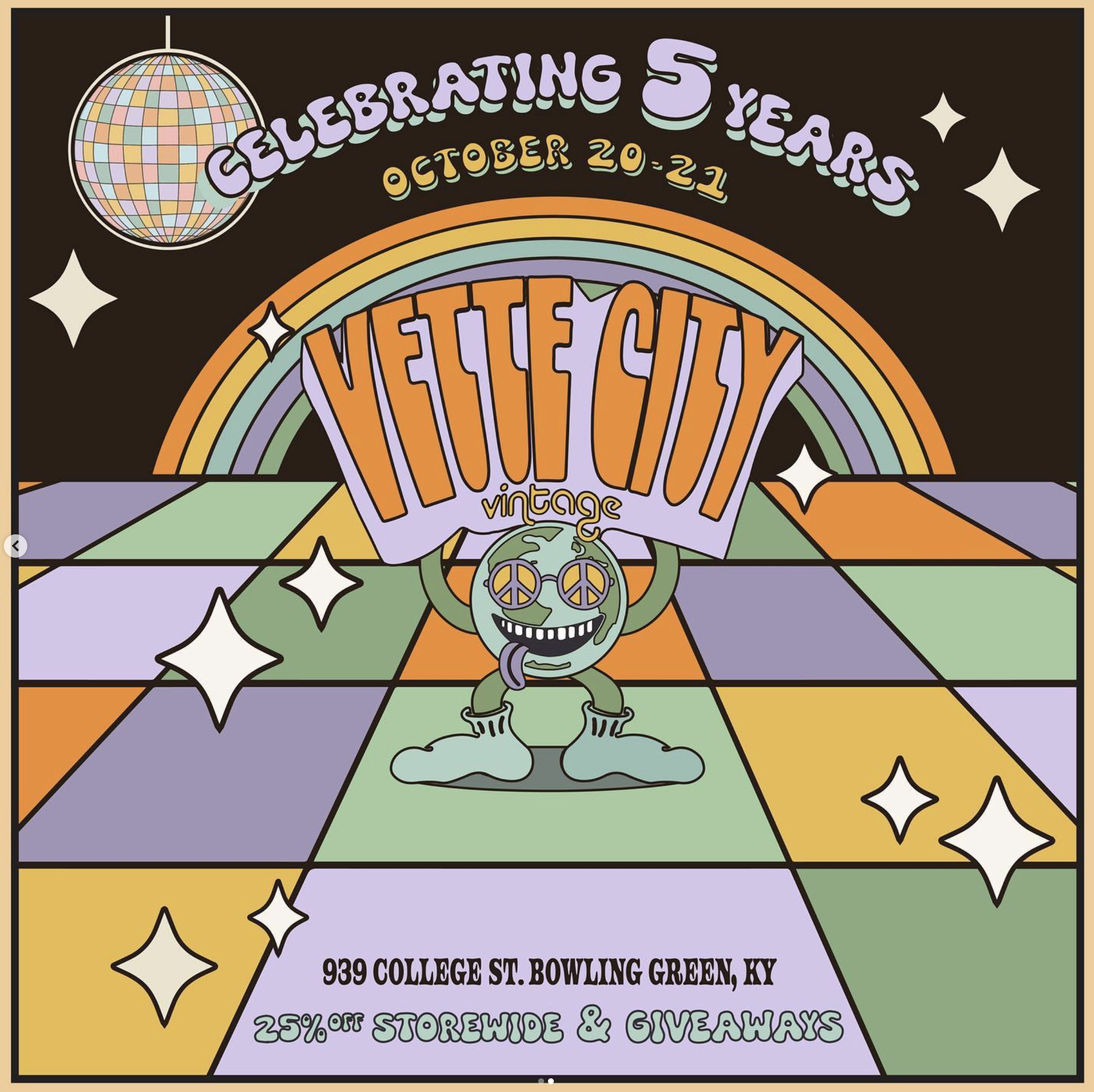 Vette City Vintage 5 Year Anniversary Design 2