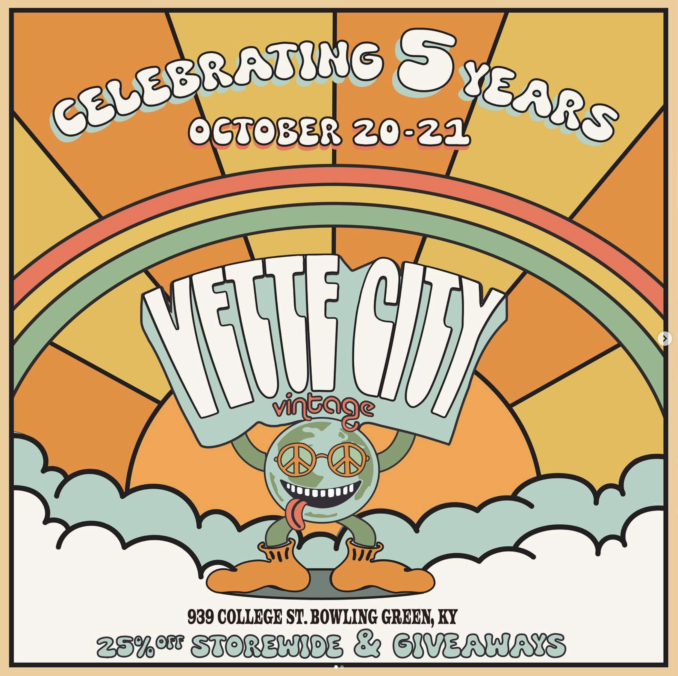 Vette City Vintage 5 Year Anniversary Design 1