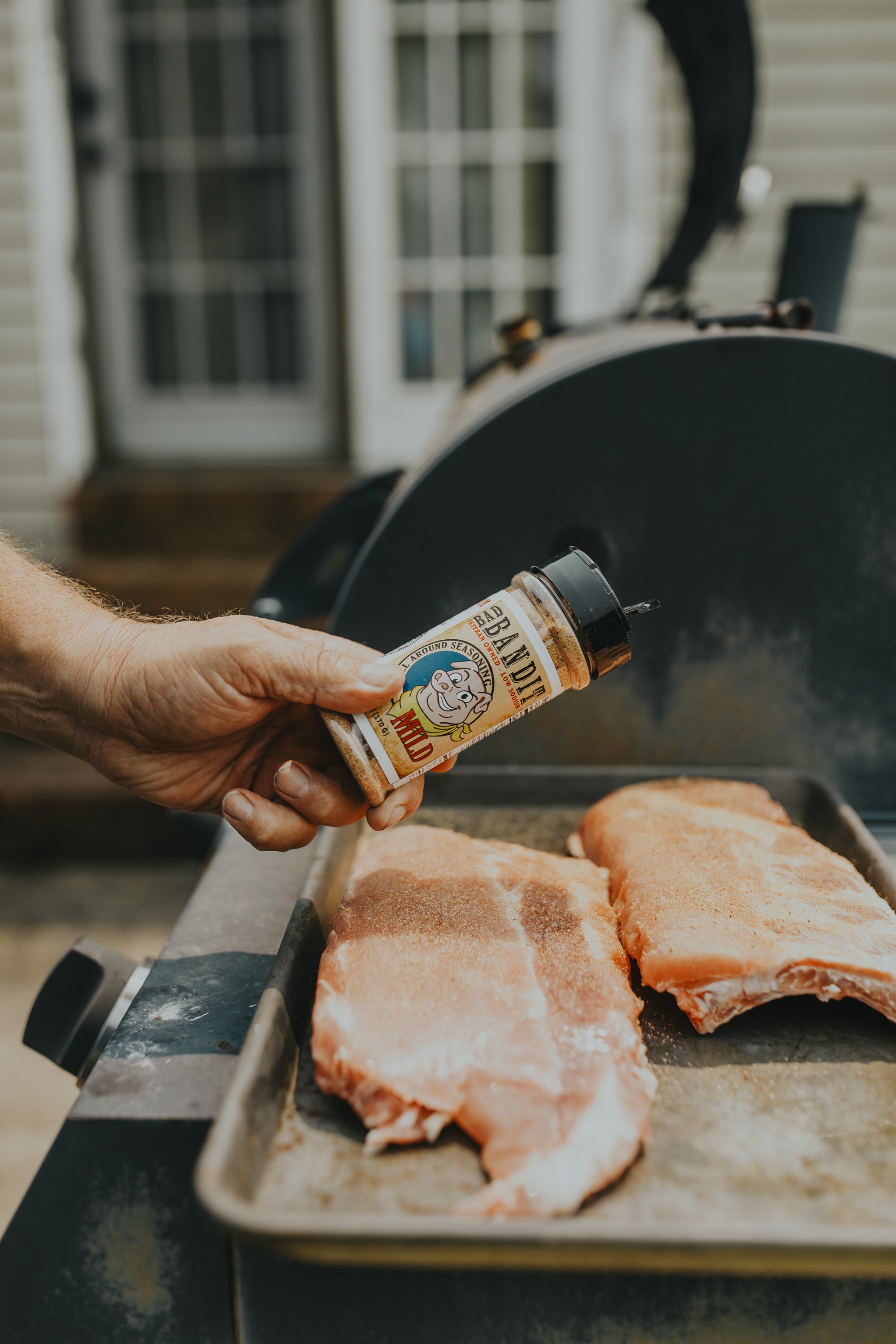 Bad Bandit Seasoning Logo and Bottle Design 3