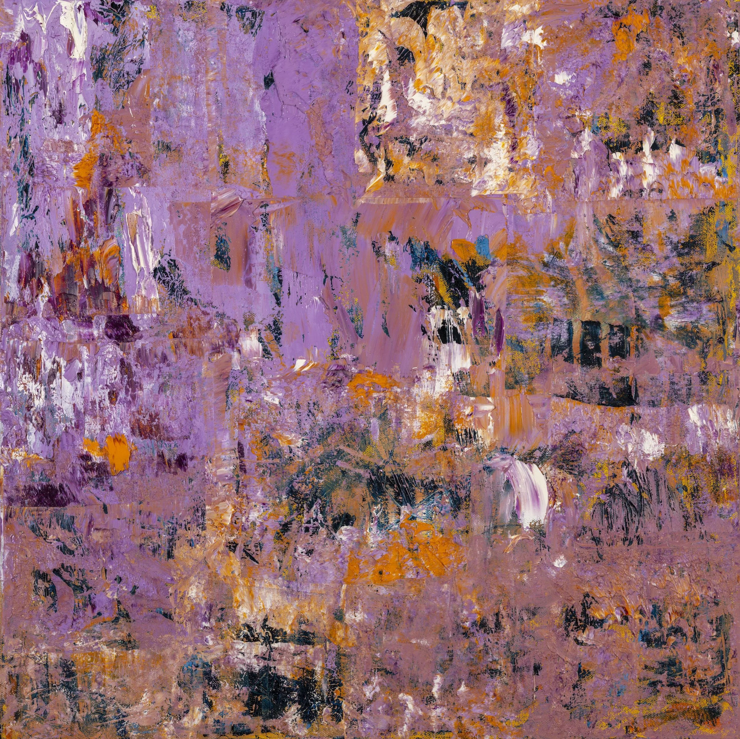 Palimpsest /
Oil on Canvas Mixed Media /
24 x 24