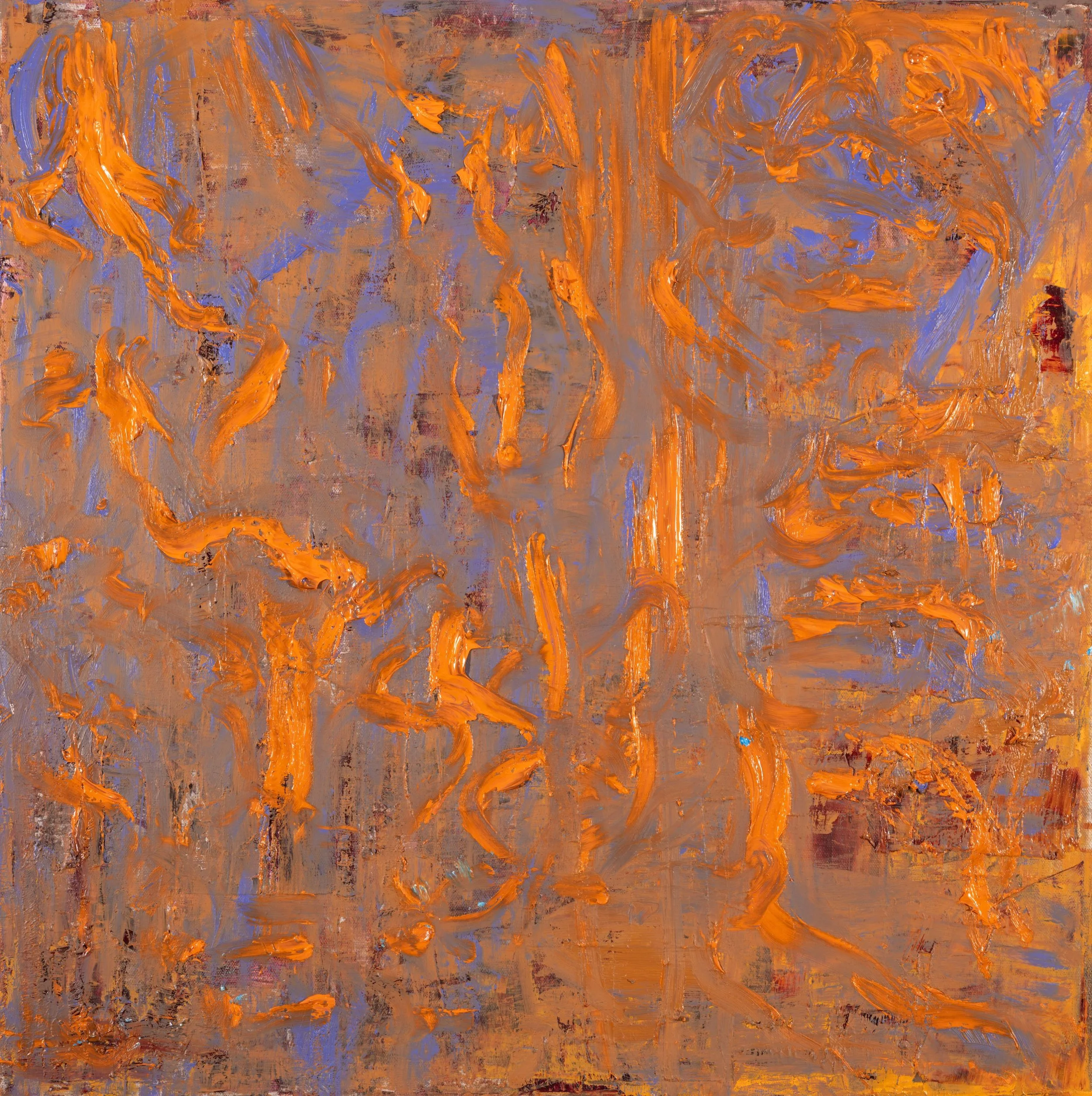 Orange Script /
Oil on Canvas /
24 x 24