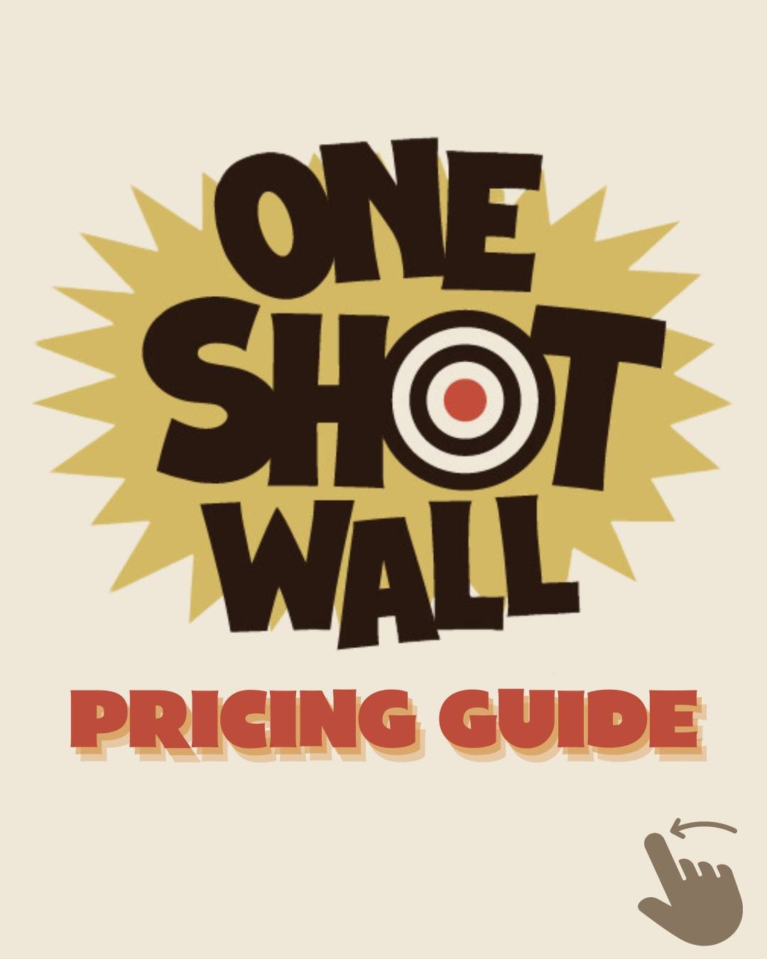 Curious about booking a tattoo at our One Shot Wall Art Show &amp; Raffle? Planning your tattoo budget? 💰

This time, we're offering an even wider range of sizes and prices! Small OSW designs start at $150, medium designs range from $500-750, and la