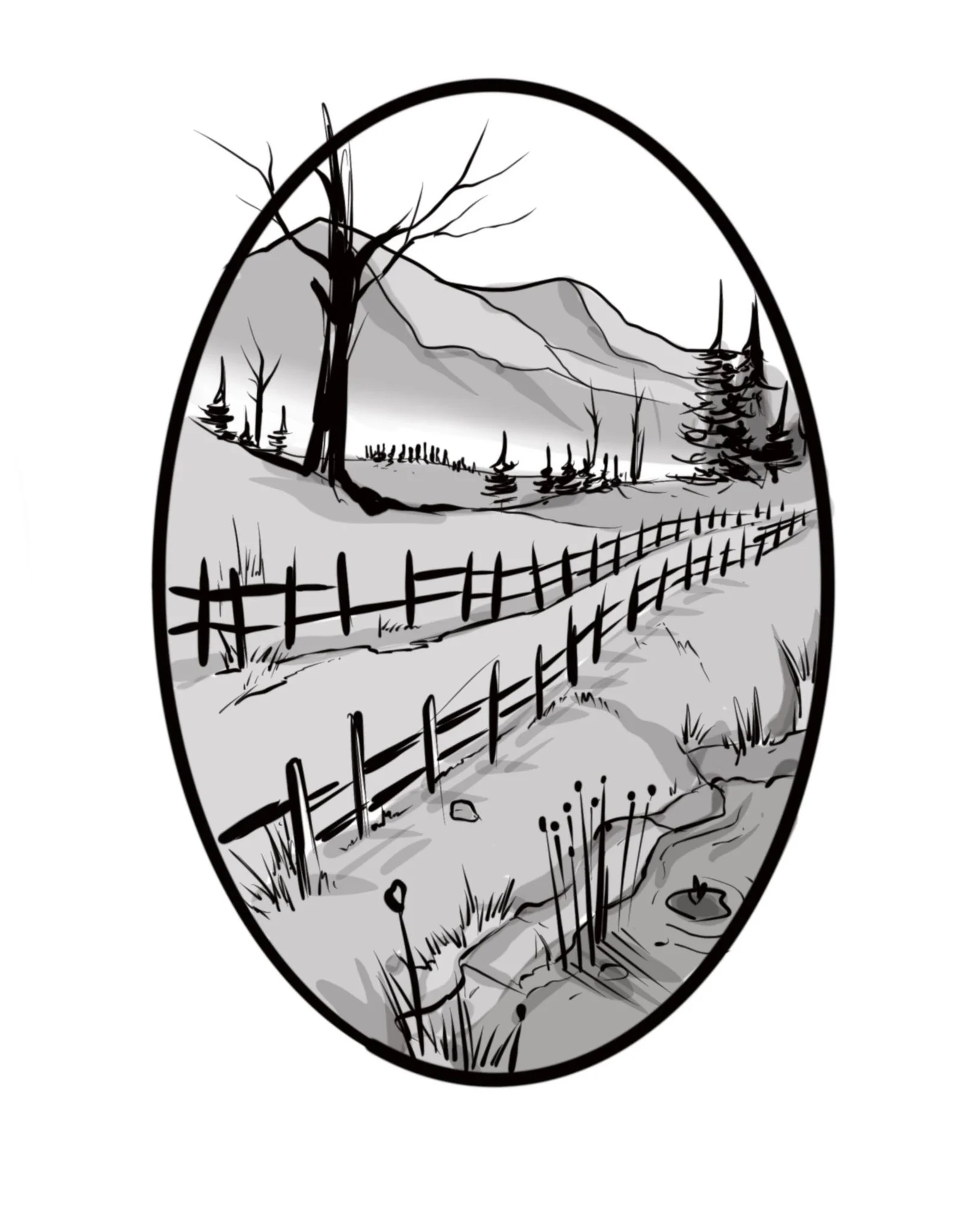 Matt - Nature Scene #1 - $300 - 4in