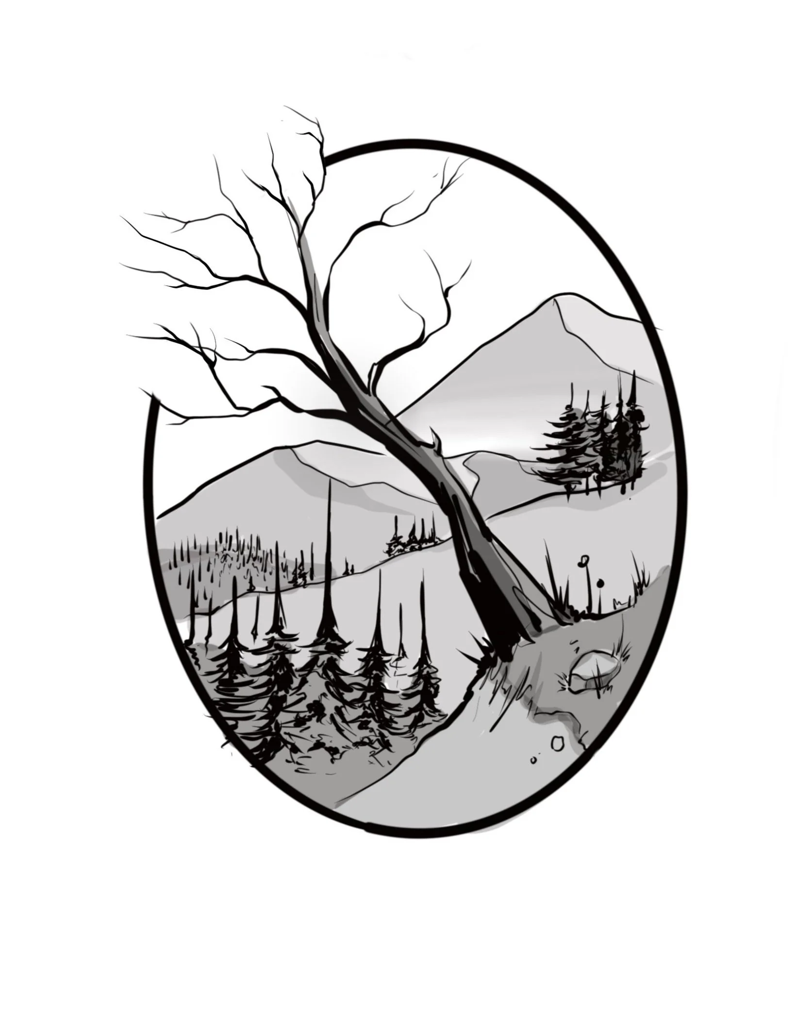 Matt - Nature Scene #2 - $300 - 4in