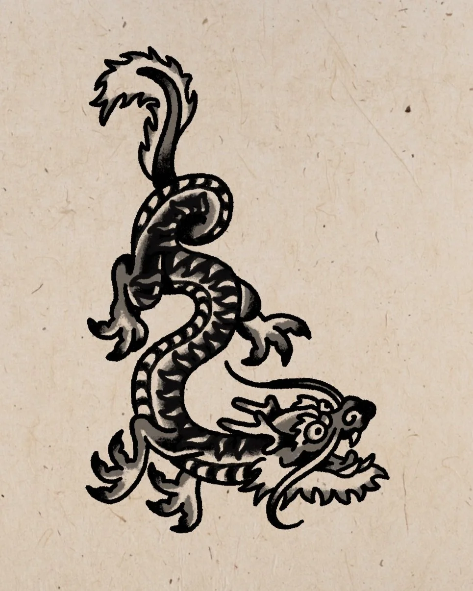 Bryn - Striped Dragon - $300 - 5in