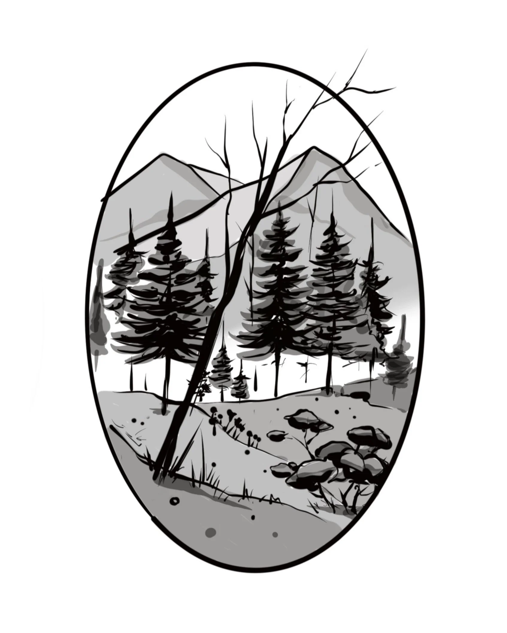 Matt - Nature Scene #8 - $300 - 4in