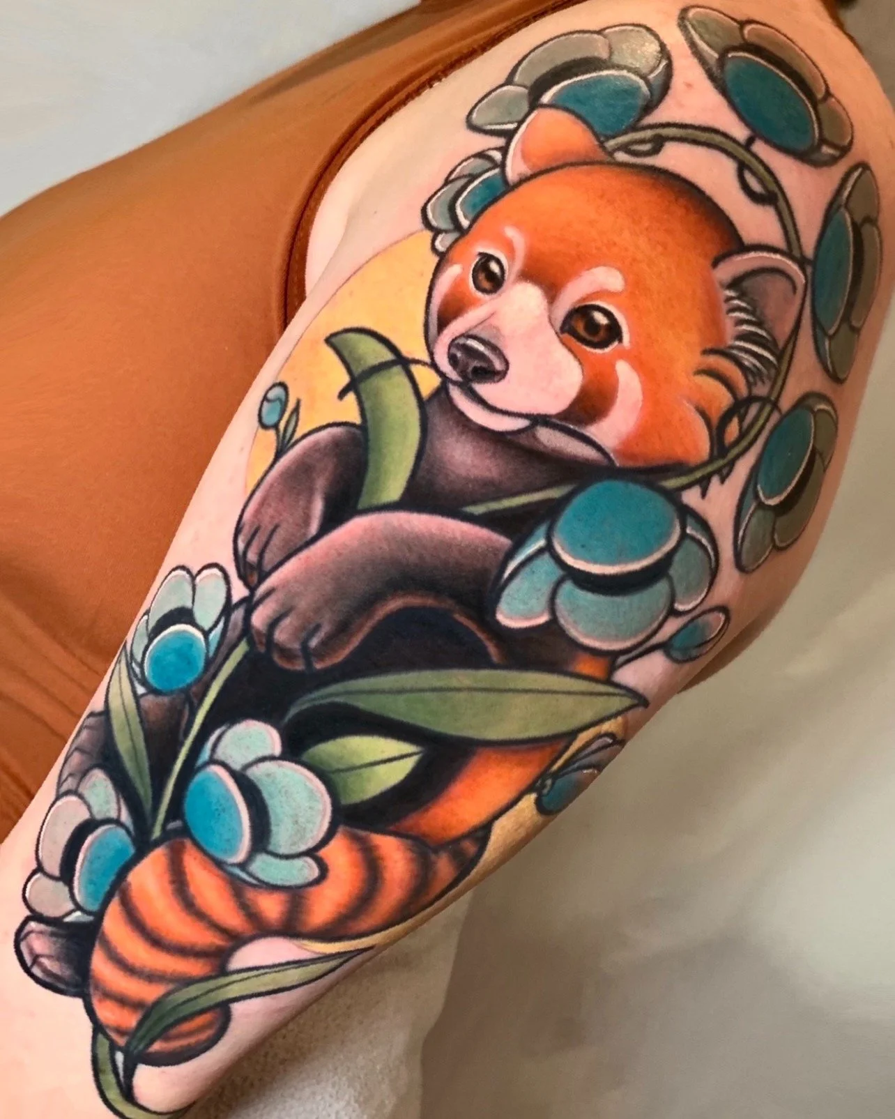 Red Panda done by @cortneynorton at Ink &amp; Dagger🌱

To book Flash or Custom tattoos with Cortney, tap the link in our bio to fill out a booking form or give us a call at 770-692-4245! 

 #inkanddaggertattoo #roswell #roswelltattoo #roswelltattoos