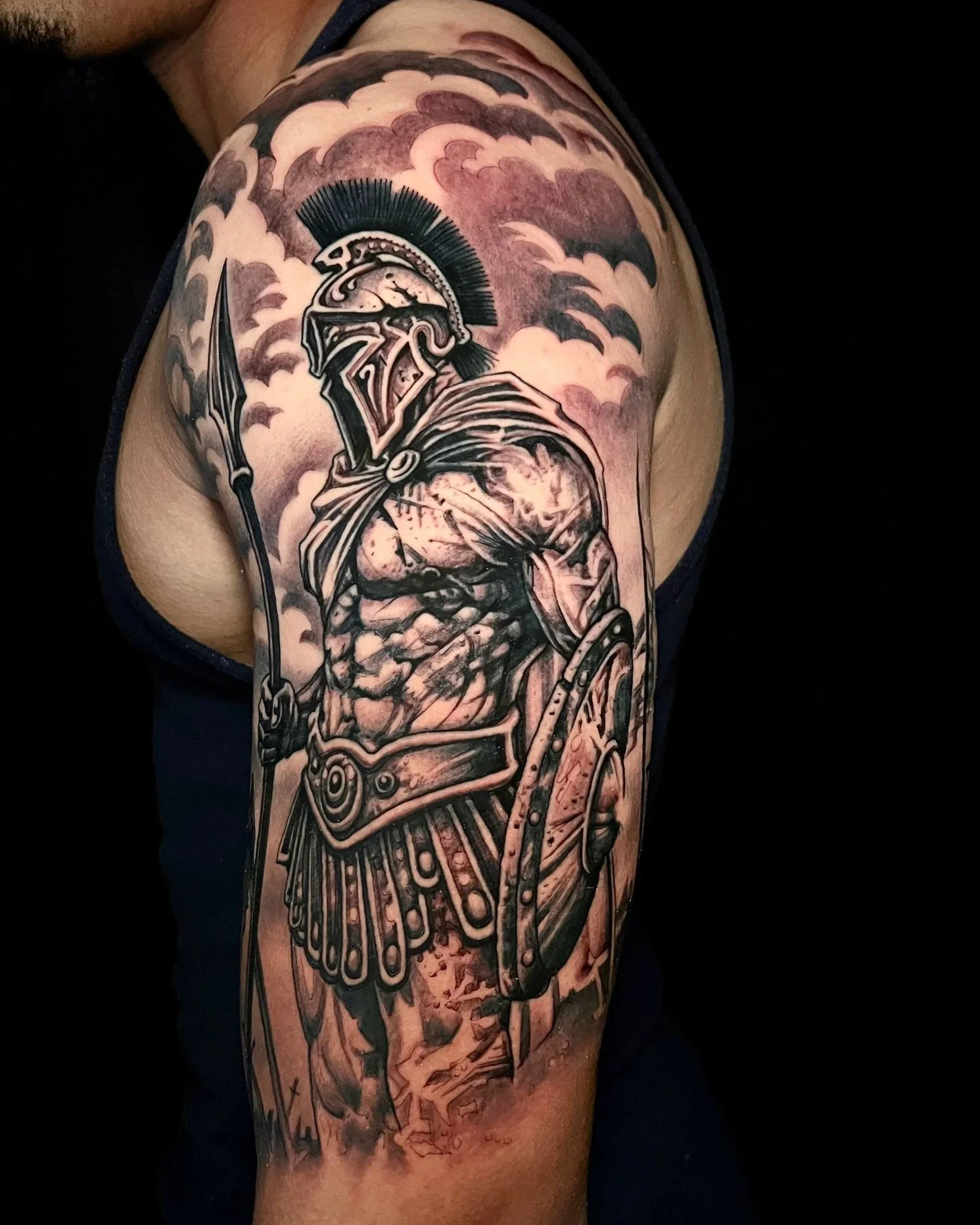 Roman Soldier done by @izzytattoo1224 at Ink &amp; Dagger⚔️

To book Flash or Custom tattoos with Izzy, tap the link in our bio to fill out a booking form or give us a call at 770-692-4245!

 #inkanddaggertattoo #roswell #roswelltattoo #roswelltattoo