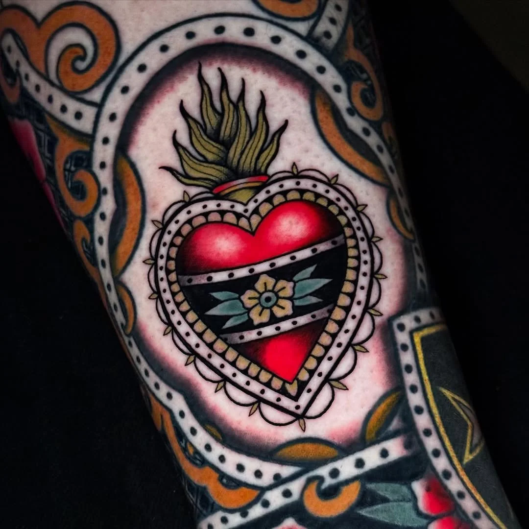 Craig Brock - @craigbrocktattoo is tattooing at @inkanddaggertattoo give them a follow! - I had to pull out the tight 3s for Carlos on this one. This leg sleeve has been a lot of fun so far, stoked to see it all come together.