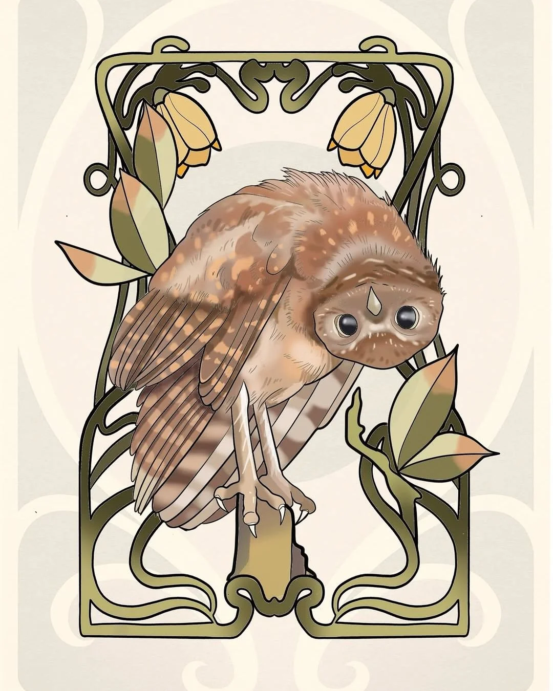 Mel Perlman - @mizmeltattoos is tattooing at @inkanddaggertattoo give them a follow! - Screech owl: small but fierce, a little guardian of the in-between hours.  She&rsquo;s a symbol of sharp intuition, protection, and the kind of wisdom that learns 