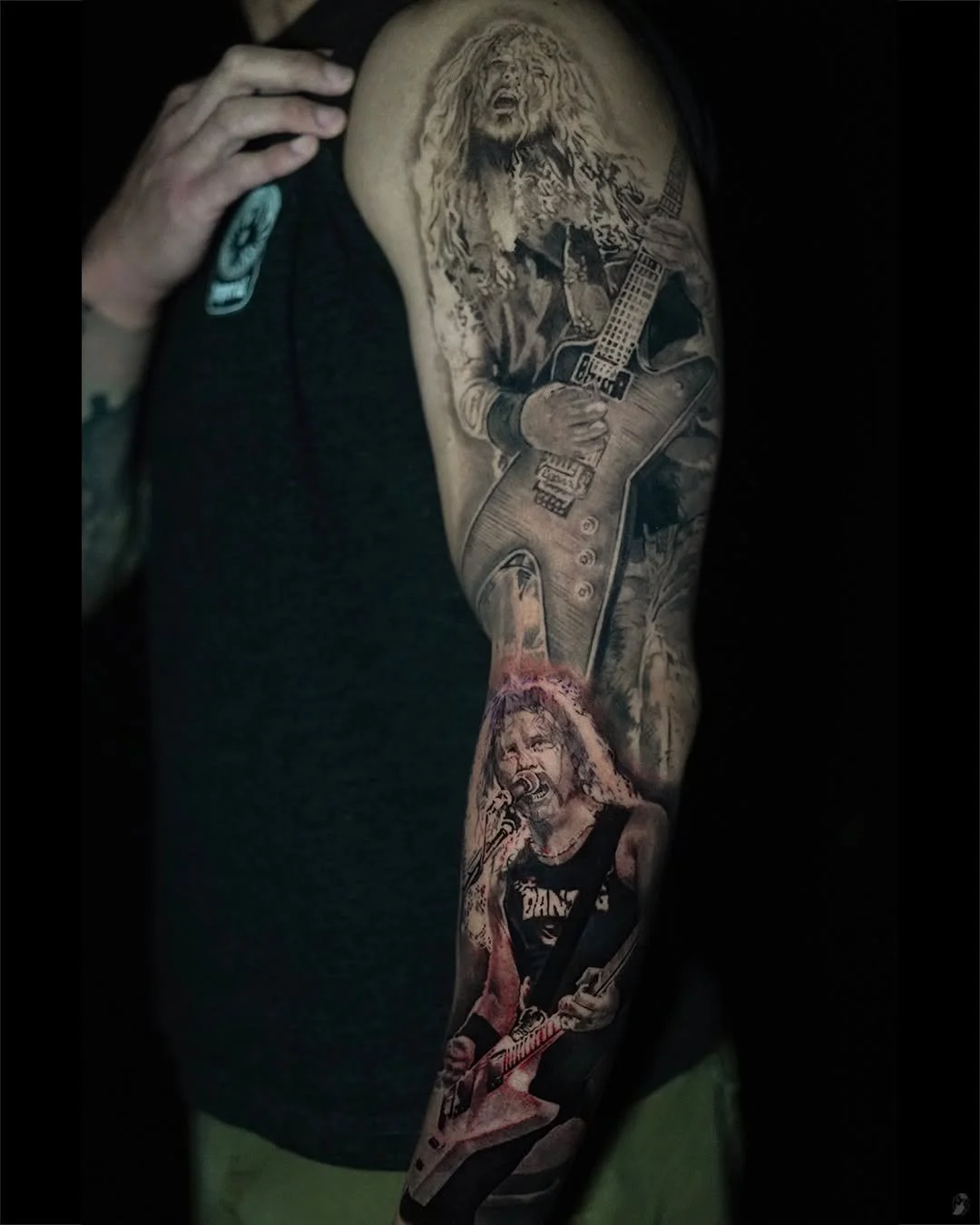 Stani - @mrgingerjaw is tattooing at @inkanddaggertattoo give them a follow! - Initial passes getting everything &ldquo;blocked in&rdquo; complete! We still have a long way to go but I am so pleased with our progress so far - I had to share! Huge tha