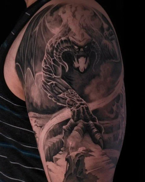 Robert Beeman - @robertbeemantattoos is tattooing at @inkanddaggertattoo give them a follow! - Had the honor of working on this sleeve for an amazing client @sheltonimore. We put our minds together to represent some of his favorite media and this 7 s