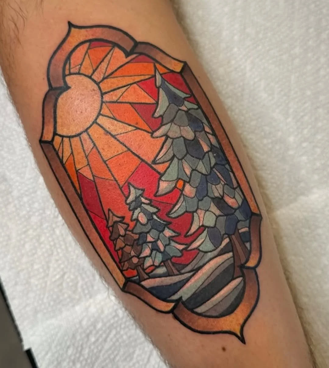 Mel Perlman - @mizmeltattoos is tattooing at @inkanddaggertattoo give them a follow! - December 21st is the winter solstice it is the longest night and shortest day of the year&mdash;ancient cultures believed it was a powerful time for renewal, prote