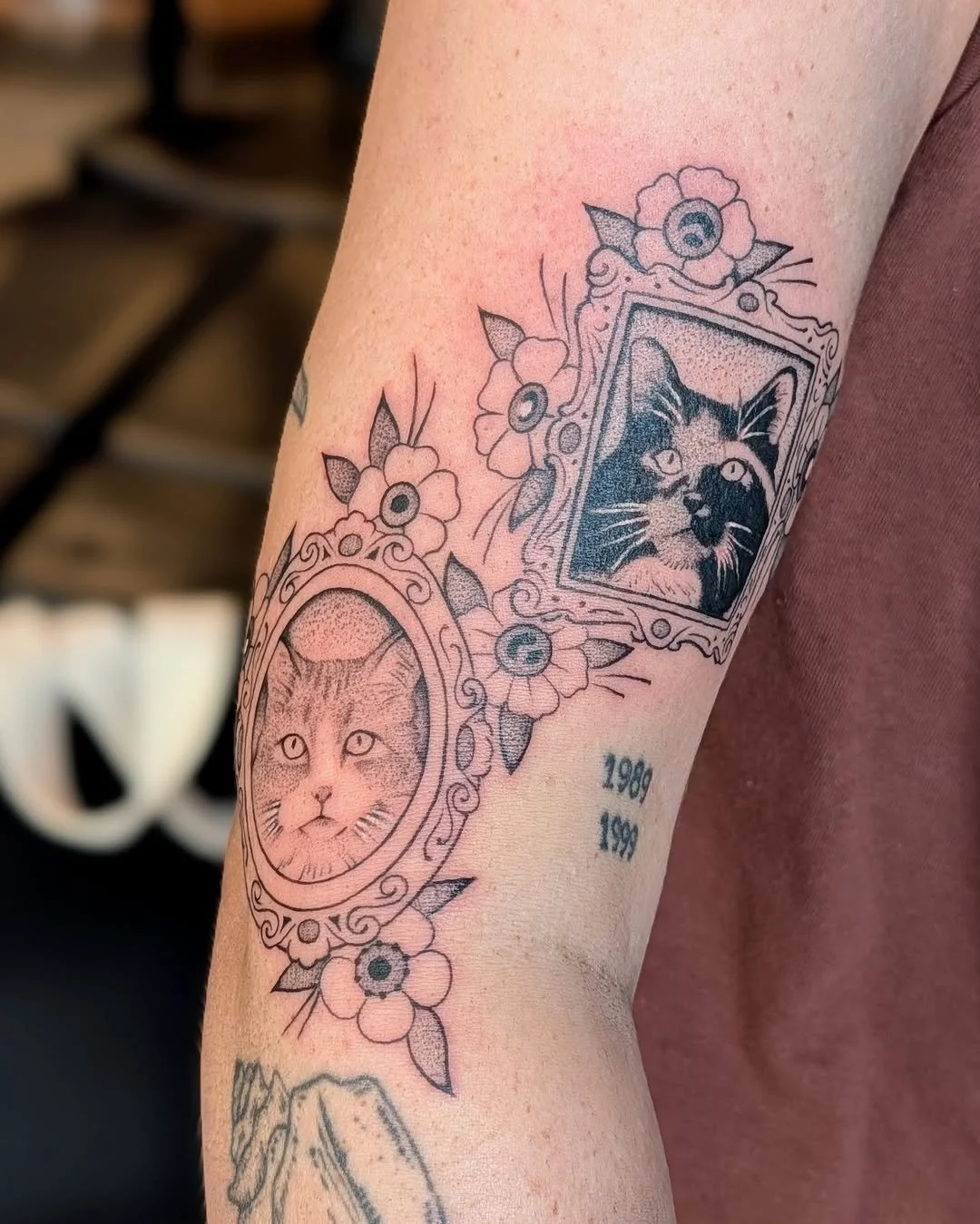 Mark Kalinskiy - @kalinskiy_tattoo is tattooing at @inkanddaggertattoo give them a follow! - Cat portraits for Bethany. @inkanddaggertattoo . . . #tattoo #tattooed #tattooidea #tattooartists #tattoolove #tatts #tattoos #tattooer #tattoodesign #tatt #