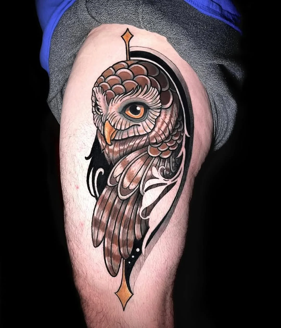 Cortney Norton - @cortneynorton is tattooing at @inkanddaggertattoo give them a follow! - Nouveau Owl by @cortneynorton at @inkanddaggertattoo in Roswell, Georgia