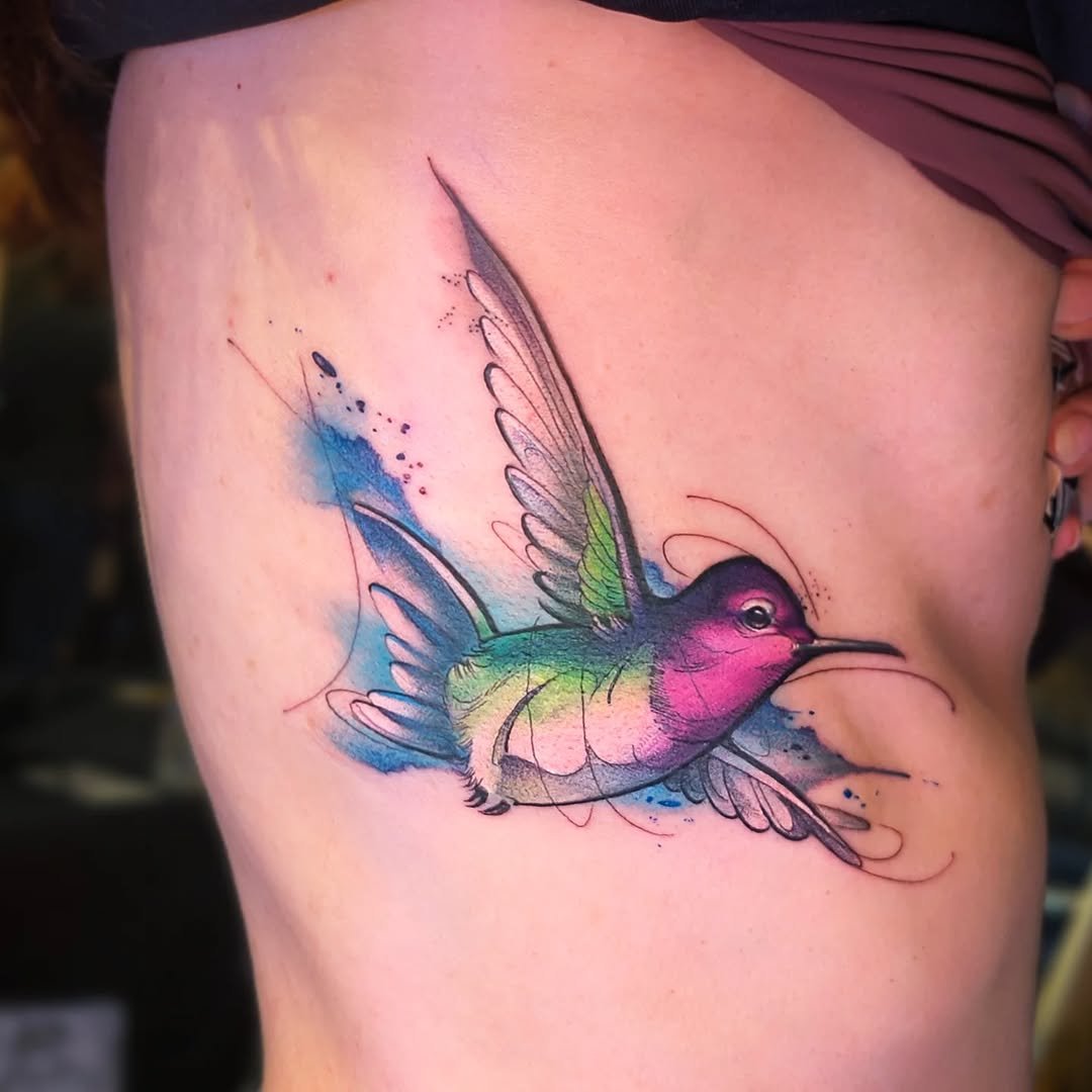 Jorell - @thejorell is tattooing at @inkanddaggertattoo give them a follow! - Check out this little hummingbird I got to do at the @mondialdutatouage convention in Paris this past weekend. I usually don't take on smaller projects like this, especiall