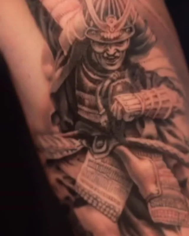 Stani - @mrgingerjaw is tattooing at @inkanddaggertattoo give them a follow! - Samurai fight! First pass&hellip;more to come! Stay tuned🤘🏻 💥 BOOKS OPEN💥 &bull; INQUIRIES please visit: www.booking.inkanddagger.com/ &bull; &bull; &bull; #atltattoo 