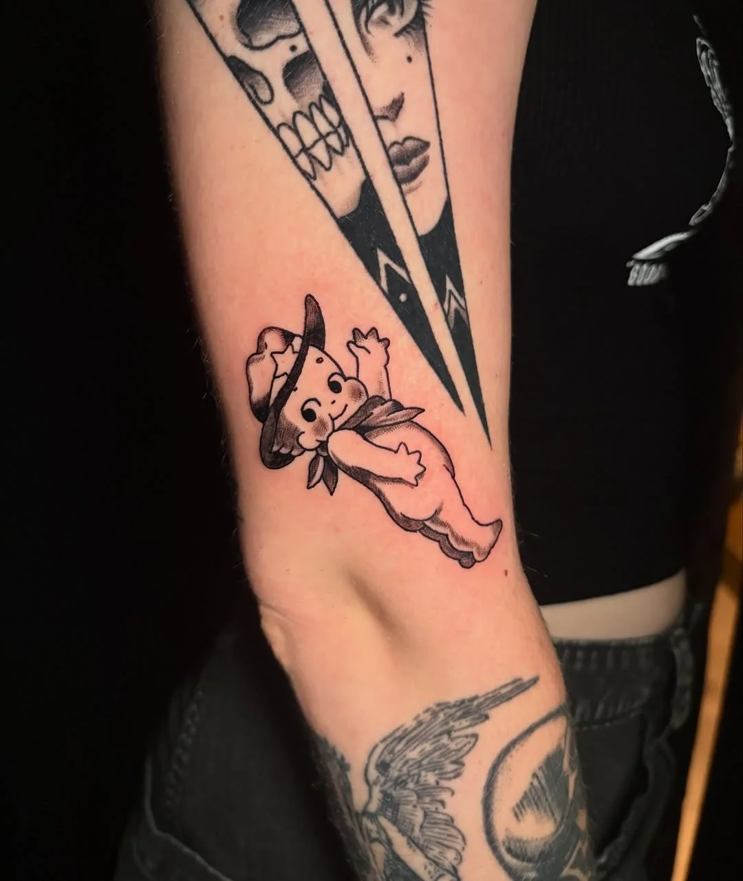 Bryn Riihimaki - @itsjustbryn is tattooing at @inkanddaggertattoo give them a follow! - Cowboy Kewp for Ingrid~