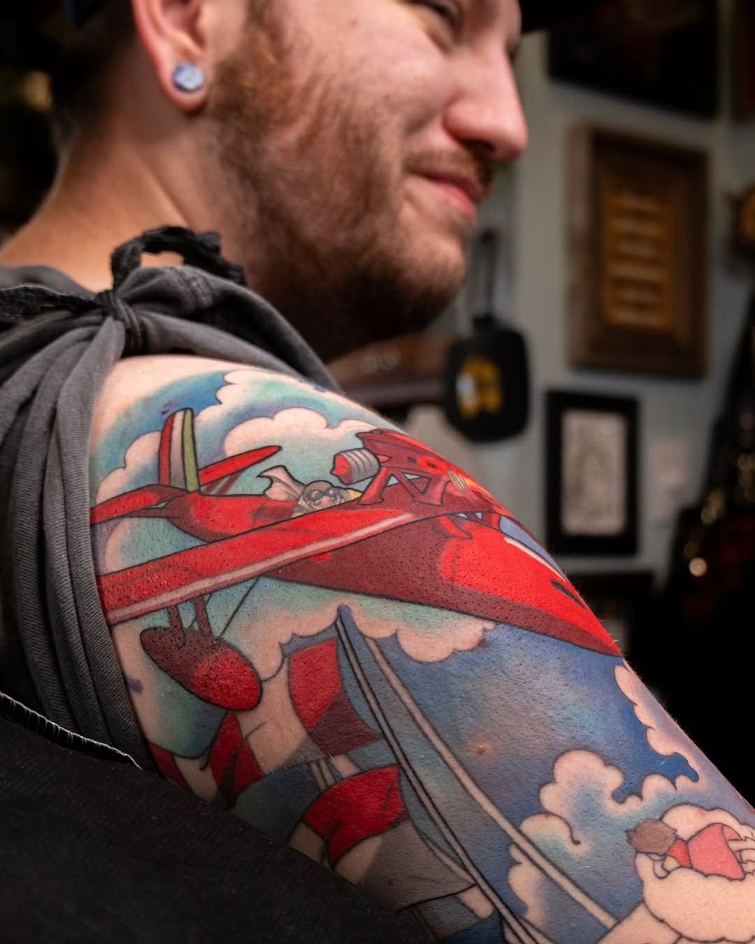 Lilith Jacobs - @lilith_tattoos is tattooing at @inkanddaggertattoo give them a follow! - Photos of @lilith_tattoos finishing a Studio Ghibli Sleeve.