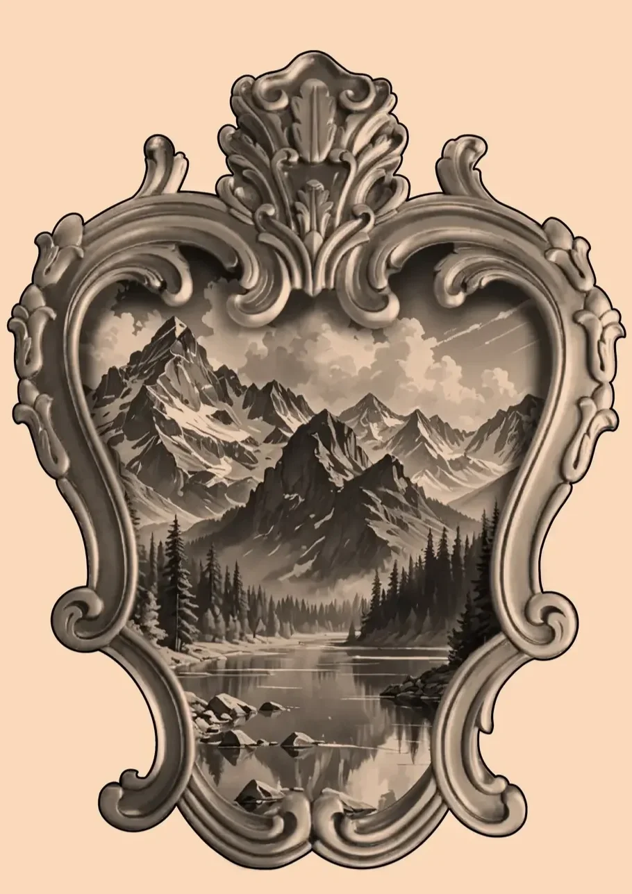Robert Beeman - Framed Landscape - 8" - $2000