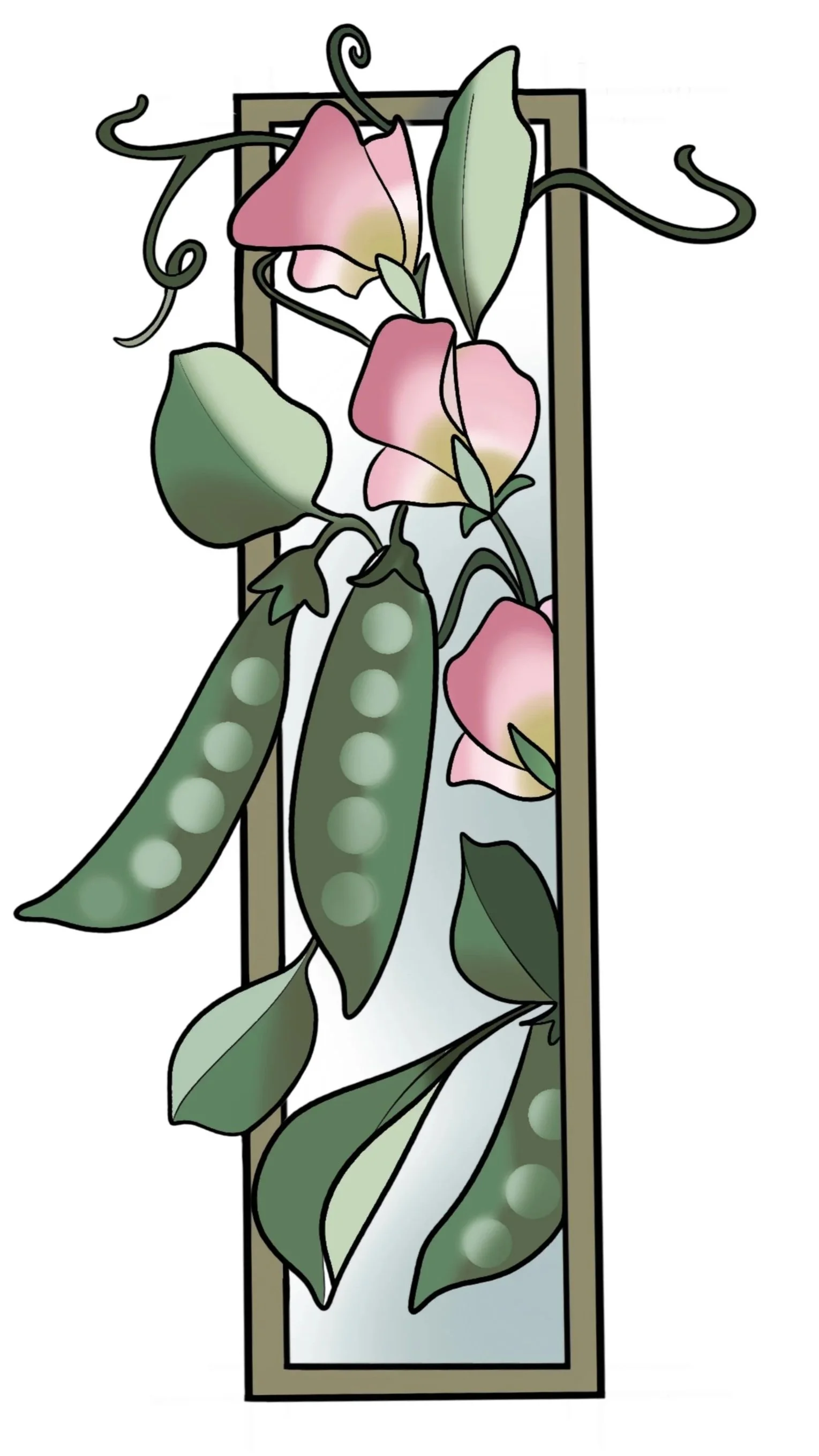 Mel Perlman - Pea Plant - 5" - $550