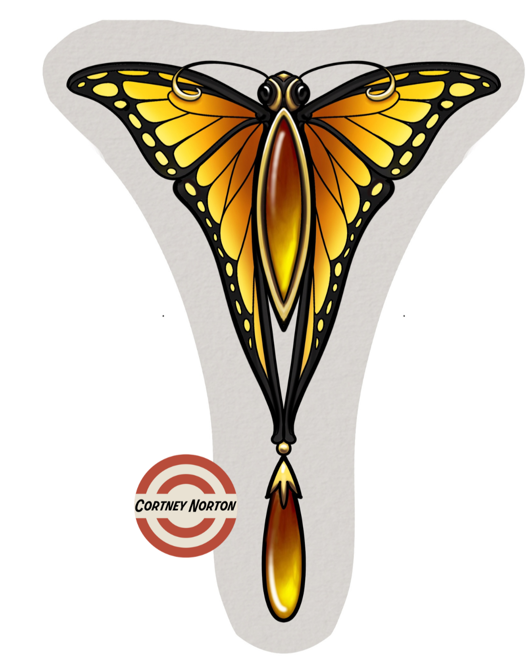 Cortney Norton - Nouveau Butterfly - 6" - $400