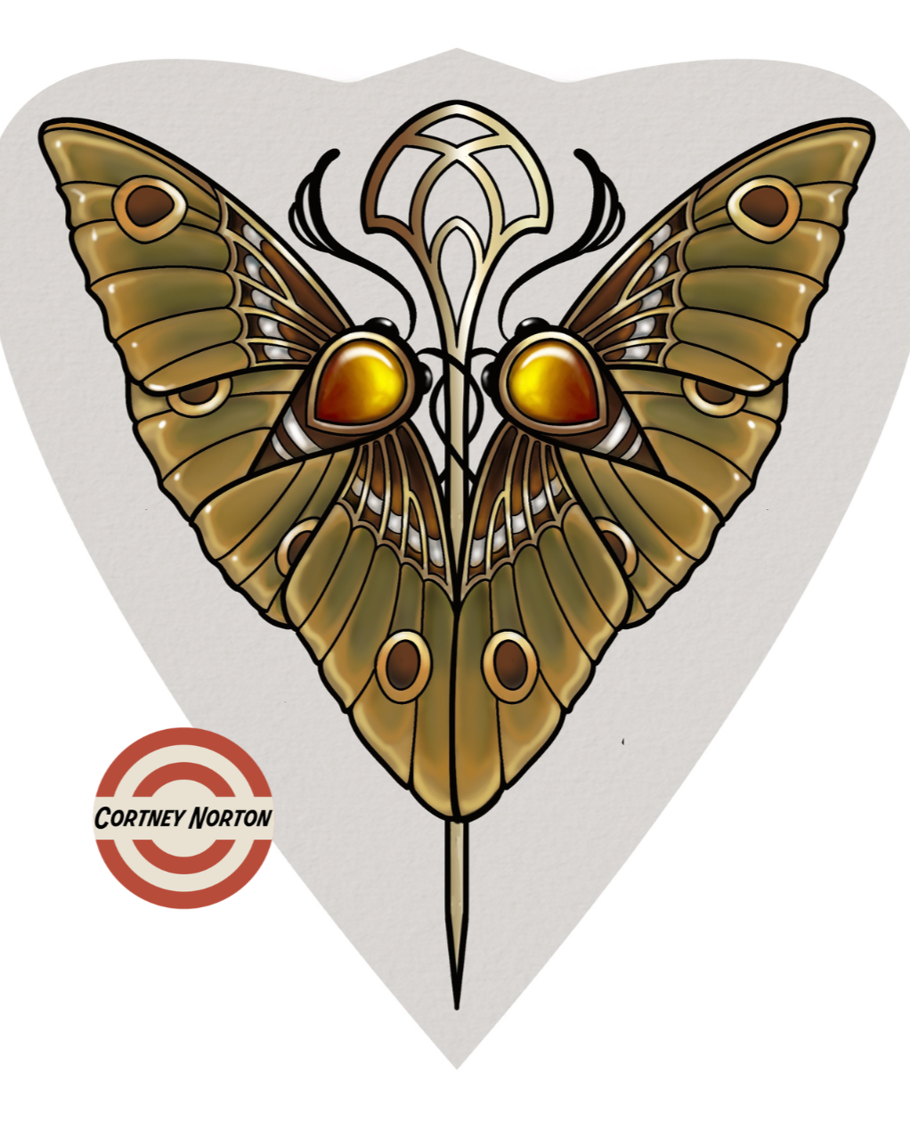Cortney Norton - Nouveau Moth - 8" - $800