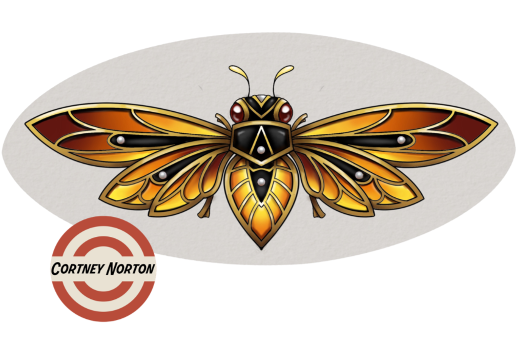 Cortney Norton - Red Cicada - 7" - $600