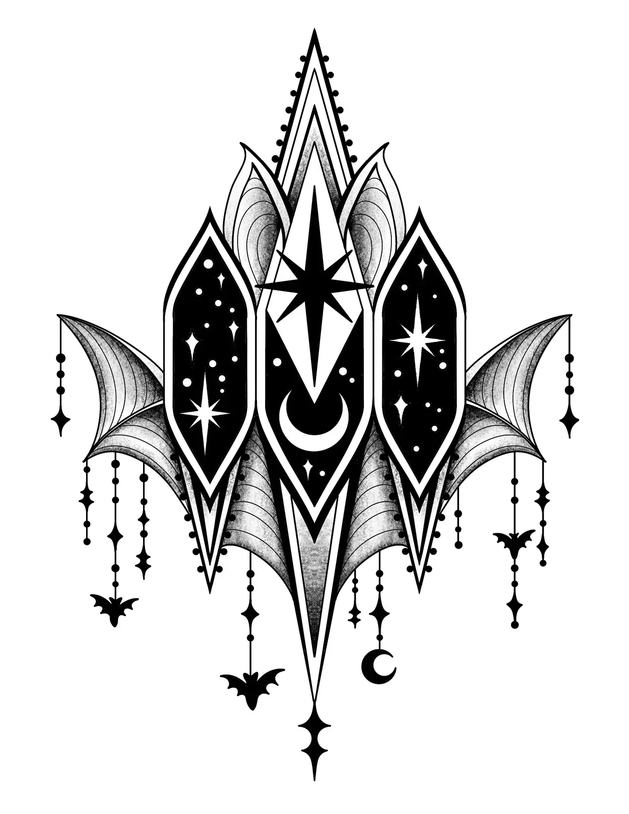Amber Grey - Bat Window - 10" - $1100