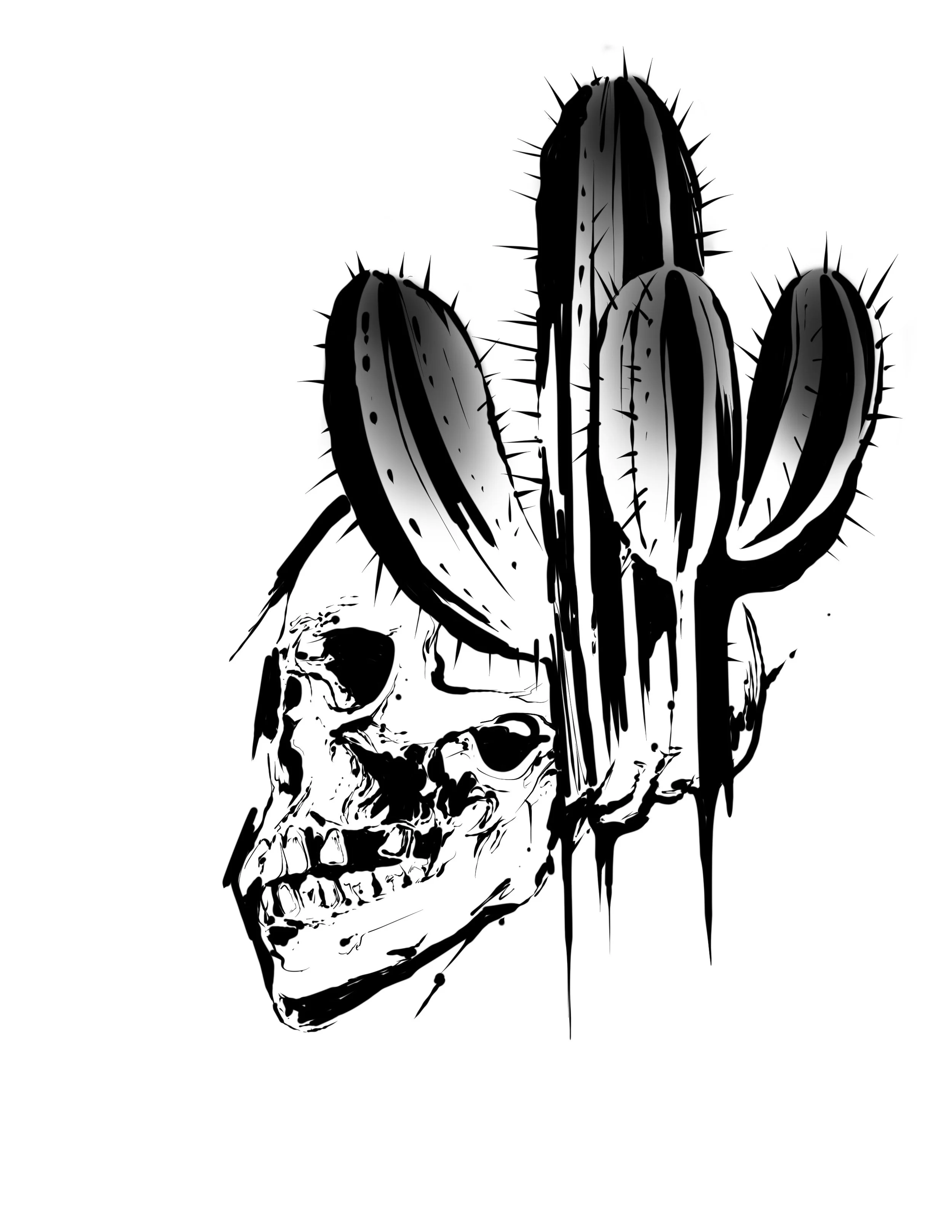 Matt - Cactus Skull - $400 - 6in