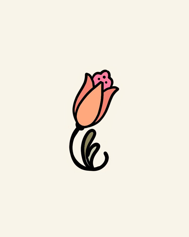 Mel Perlman- Closed Blossom $150 (2")